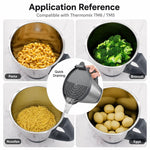 Coperchio con filtro a clip per Thermomix TM6 TM5, filtro per ciotola.