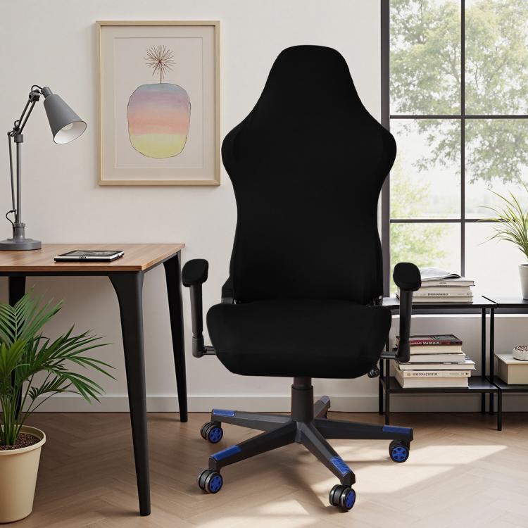 Coprisedia elastico per gaming, sedia da ufficio e computer, con copribraccioli, 4-Piece Set