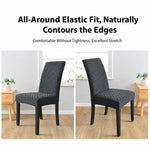 Coprisedia elasticizzato per sedia da pranzo con schienale alto a rombo, fodera per sedia da cucina, M 45-60cm Height, L 60-70cm Height