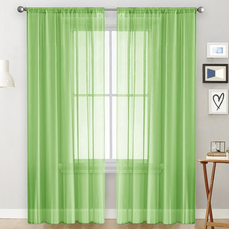 Tende singole trasparenti, filtranti per la luce, con passante per asta, in voile, per finestre., 300x260cm