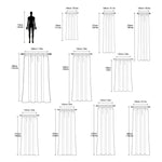 Tende singole trasparenti, filtranti per la luce, con passante per asta, in voile, per finestre., 132x270cm