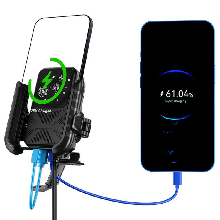 Supporto telefono moto con raffreddamento semiconduttori