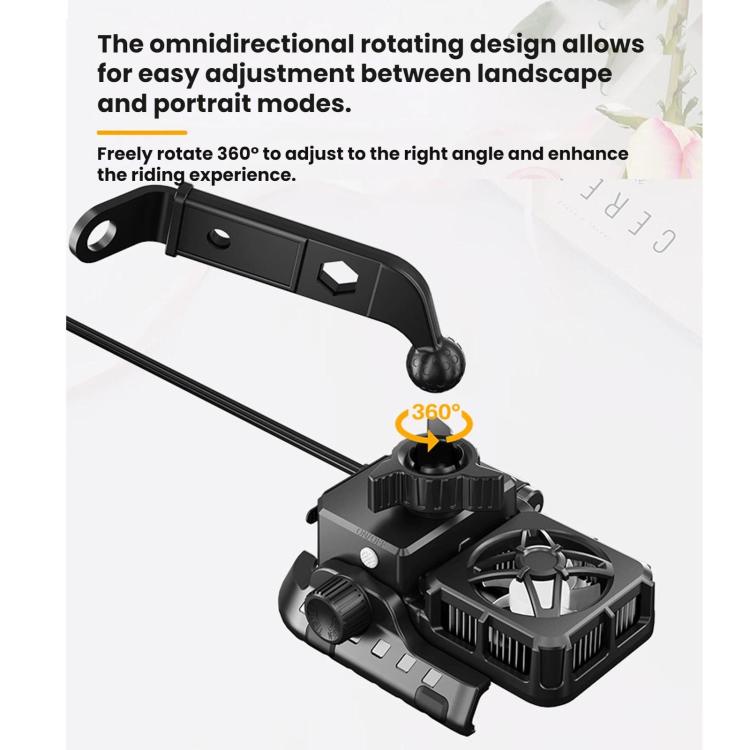 Supporto per telefono per raffreddamento e dissipazione del calore dei semiconduttori per motociclette, Mirror Base
