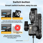 Supporto per telefono per raffreddamento e dissipazione del calore dei semiconduttori per motociclette, Mirror Base