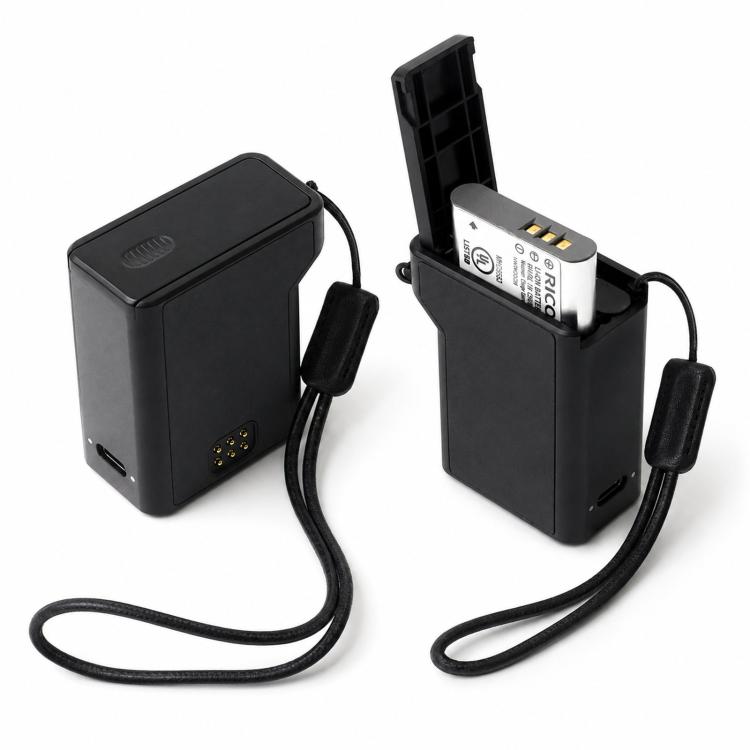 Custodia con caricabatterie 3 in 1 per Ricoh GR3 GR3X DB-110 e Olympus LI-92B