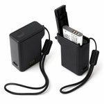 Custodia con caricabatterie 3 in 1 per Ricoh GR3 GR3X DB-110 e Olympus LI-92B