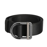 Cintura da uomo in nylon, ideale per lavoro e tempo libero, con fibbia ad anello a D in lega di zinco., 115cm, 125cm, 135cm