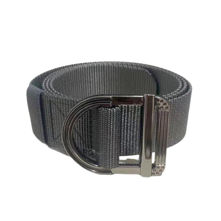Cintura da uomo in nylon, ideale per lavoro e tempo libero, con fibbia ad anello a D in lega di zinco., 115cm, 125cm, 135cm
