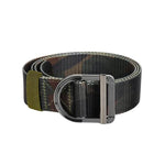 Cintura da uomo in nylon, ideale per lavoro e tempo libero, con fibbia ad anello a D in lega di zinco., 115cm, 125cm, 135cm