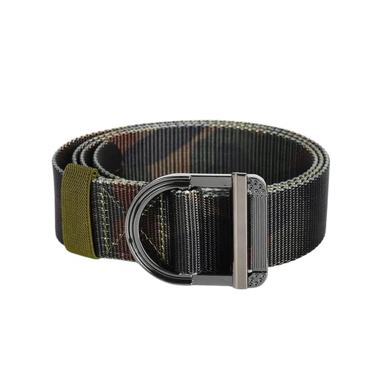 Cintura da uomo in nylon, ideale per lavoro e tempo libero, con fibbia ad anello a D in lega di zinco., 115cm, 125cm, 135cm