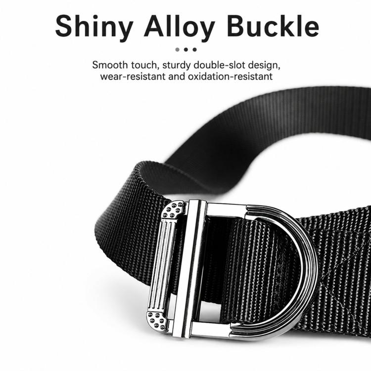 Cintura da uomo in nylon, ideale per lavoro e tempo libero, con fibbia ad anello a D in lega di zinco., 115cm, 125cm, 135cm