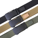 Cintura elastica da uomo in nylon con fibbia automatica