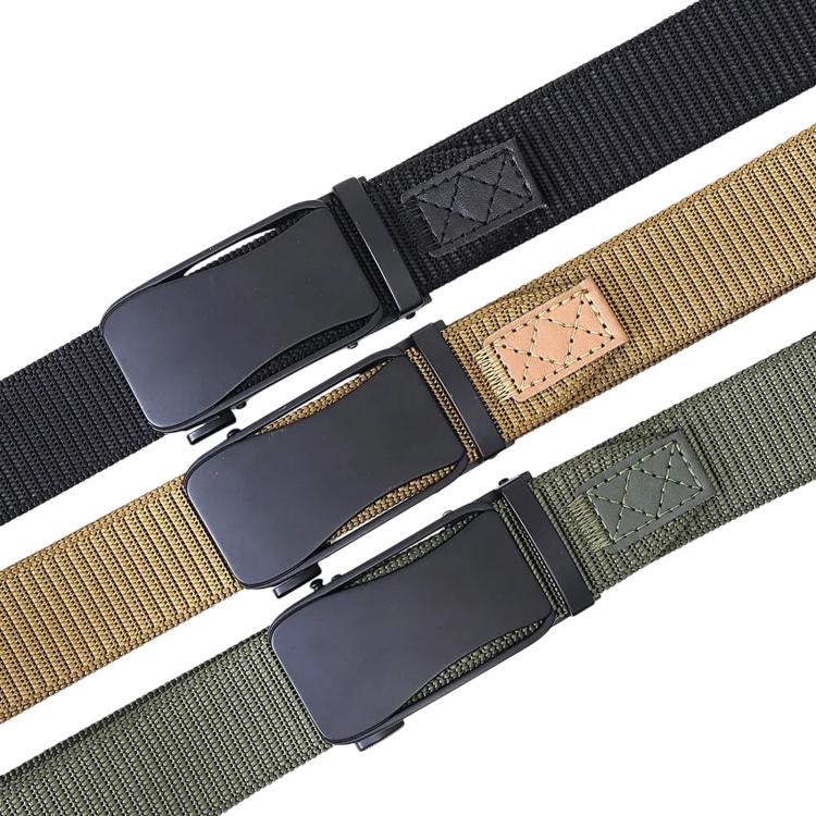 Cintura elastica da uomo in nylon con fibbia automatica