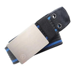 Cintura da uomo in nylon, casual, in tela, da lavoro, con fibbia liscia in lega di zinco., 115cm, 125cm