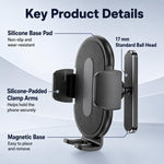 Supporto magnetico per telefono da palestra con clip, girevole a 360 gradi, supporto per telefono da allenamento, C20C-CZ17