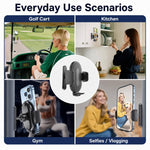Supporto magnetico per telefono da palestra con clip, girevole a 360 gradi, supporto per telefono da allenamento, C20C-CZ17