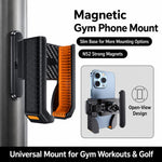 Supporto magnetico per telefono da palestra con clip, girevole a 360 gradi, ideale per l'allenamento., C20C-J6