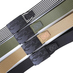 Cintura da uomo con fibbia automatica, cintura in nylon per attività all'aperto, 105cm, 115cm, 125cm
