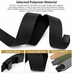 Cintura da uomo con fibbia automatica, cintura in nylon per attività all'aperto, 105cm, 115cm, 125cm