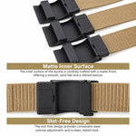 Cintura da uomo con fibbia automatica, cintura in nylon per attività all'aperto, 105cm, 115cm, 125cm
