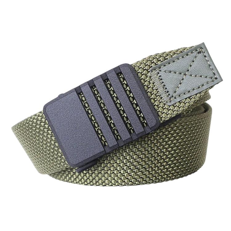 Cintura da uomo in nylon con fibbia automatica, ideale per lavoro, tempo libero e abbigliamento in denim., 105cm, 115cm, 125cm