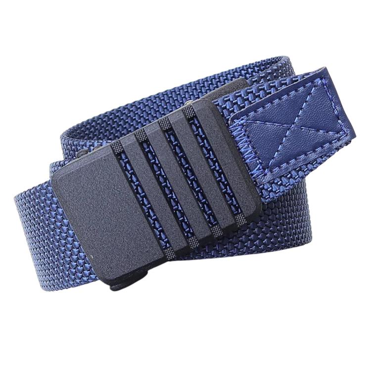 Cintura da uomo in nylon con fibbia automatica, ideale per lavoro, tempo libero e abbigliamento in denim., 105cm, 115cm, 125cm