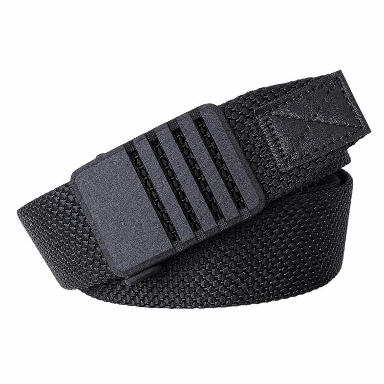 Cintura da uomo in nylon con fibbia automatica, ideale per lavoro, tempo libero e abbigliamento in denim., 105cm, 115cm, 125cm
