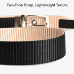 Cintura da uomo casual in nylon con fibbia ad ardiglione girevole a 360 gradi., 105cm, 115cm, 125cm