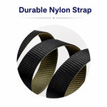 Cintura da uomo casual in nylon con fibbia ad ardiglione girevole a 360 gradi., 105cm, 115cm, 125cm