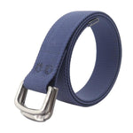 Cintura unisex elastica in nylon, ideale per jeans casual, con doppia fibbia in lega., 105cm, 115cm, 125cm