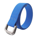 Cintura unisex elastica in nylon, ideale per jeans casual, con doppia fibbia in lega., 105cm, 115cm, 125cm