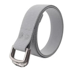 Cintura unisex elastica in nylon, ideale per jeans casual, con doppia fibbia in lega., 105cm, 115cm, 125cm
