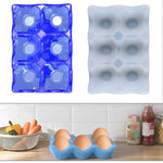 Stampo in silicone per portauova da 6 tazze, stampo in resina per vassoio portauova, stampo per colata di resina epossidica