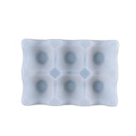 Stampo in silicone per portauova da 6 tazze, stampo in resina per vassoio portauova, stampo per colata di resina epossidica