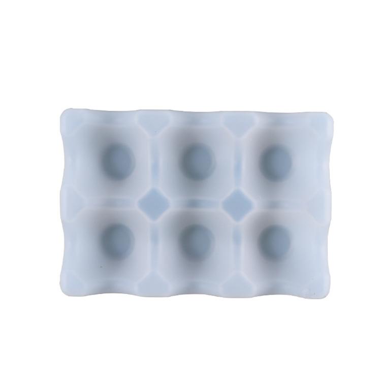 Stampo in silicone per portauova da 6 tazze, stampo in resina per vassoio portauova, stampo per colata di resina epossidica