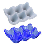 Stampo in silicone per portauova da 6 tazze, stampo in resina per vassoio portauova, stampo per colata di resina epossidica