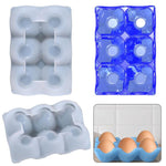 Stampo in silicone per portauova da 6 tazze, stampo in resina per vassoio portauova, stampo per colata di resina epossidica
