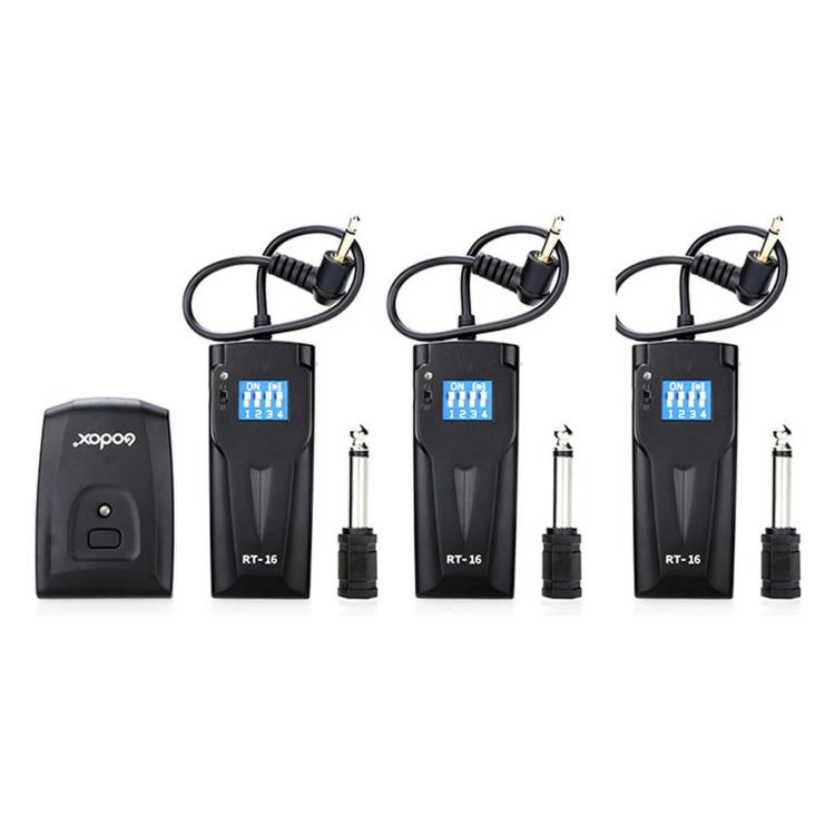 Trigger flash Godox RT16 per studio fotografico, fotocamera DSLR, controllo remoto e sincronizzazione wireless., Transmitter, Receiver, Transmitter+Receiver, Transmitter+2 Receiver, Transmitter+3 Receiver