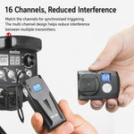 Trigger flash Godox RT16 per studio fotografico, fotocamera DSLR, controllo remoto e sincronizzazione wireless., Transmitter, Receiver, Transmitter+Receiver, Transmitter+2 Receiver, Transmitter+3 Receiver