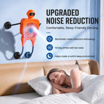 Ventilatore robot da tavolo F17 con display digitale intelligente e ventosa, 100 livelli di velocità.