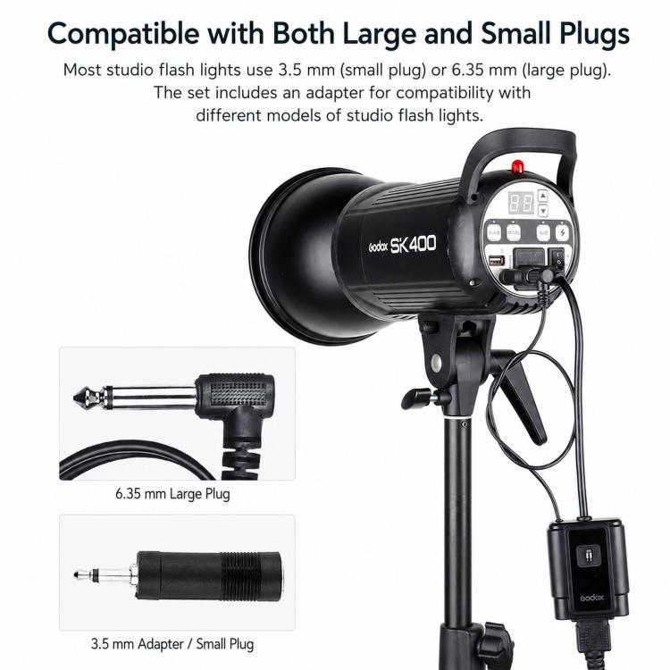 Sincronizzazione flash flash universale wireless Godox DM16 per fotocamere DSLR, Transmitter, Receiver, Transmitter+Receiver, Transmitter+2 Receiver, Transmitter+3 Receiver