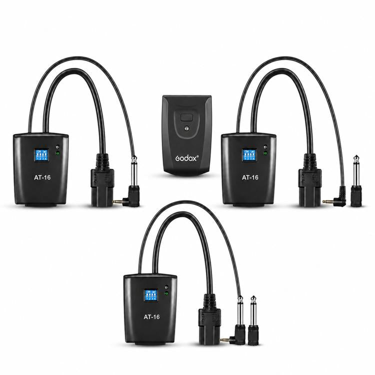 Ricevitore flash wireless Godox AT-16 a 16 canali, trigger universale per fotocamera., Transmitter, Receiver, Transmitter+Receiver, Transmitter+2 Receiver, Transmitter+3 Receiver