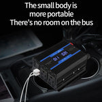 Inverter a onda sinusoidale XUYUAN da 12V a 110V per auto, 500W con display