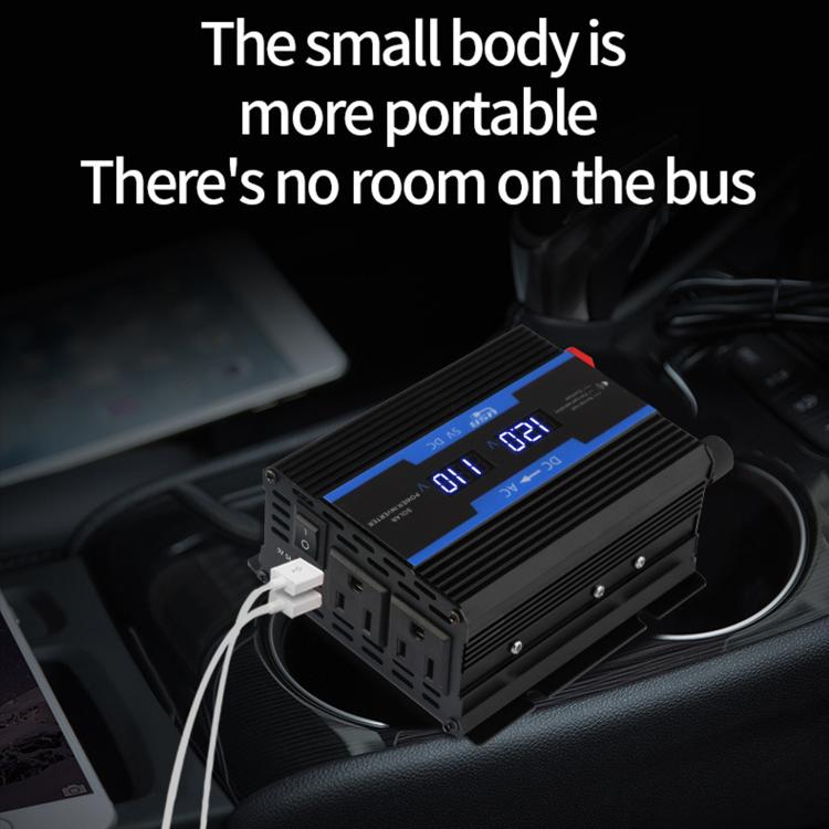 Inverter a onda sinusoidale XUYUAN da 12V a 110V per auto, 500W con display