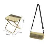 BK-011 Borsa a tracolla pieghevole da esterno, sgabello portatile, sedia pieghevole semplice, Khaki Small, Khaki Large, Green Small, Green Large, Black Small, Black Large