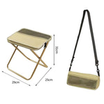 BK-011 Borsa a tracolla pieghevole da esterno, sgabello portatile, sedia pieghevole semplice, Khaki Small, Khaki Large, Green Small, Green Large, Black Small, Black Large