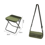 BK-011 Borsa a tracolla pieghevole da esterno, sgabello portatile, sedia pieghevole semplice, Khaki Small, Khaki Large, Green Small, Green Large, Black Small, Black Large