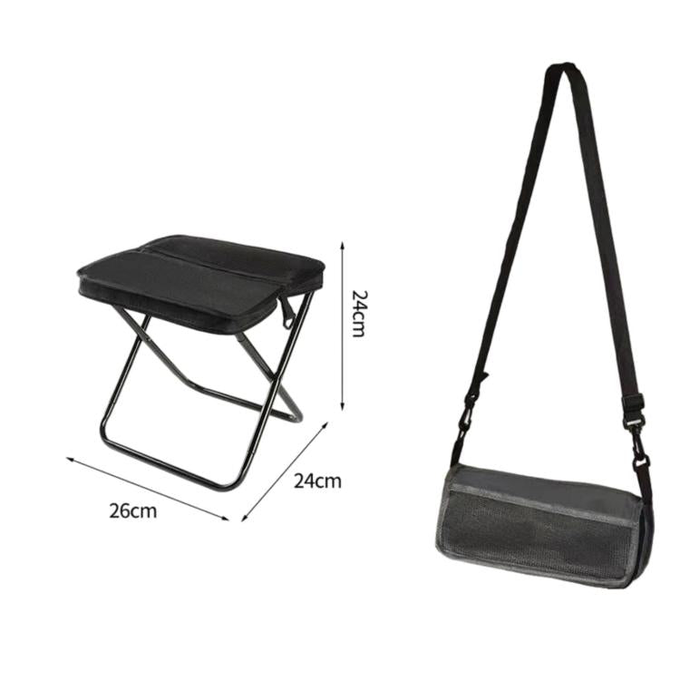 BK-011 Borsa a tracolla pieghevole da esterno, sgabello portatile, sedia pieghevole semplice, Khaki Small, Khaki Large, Green Small, Green Large, Black Small, Black Large