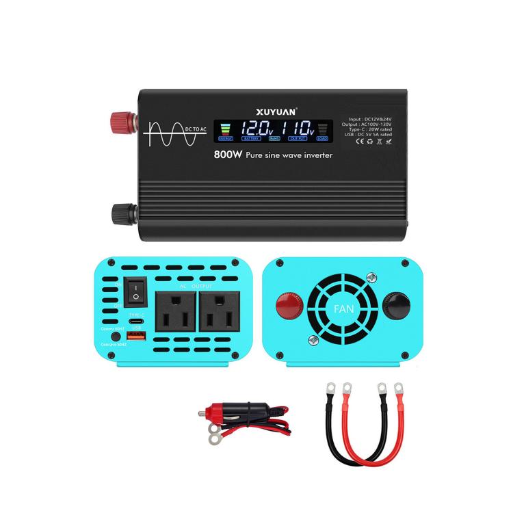 Inverter onda sinusoidale pura 12V/24V a 110V con spina USA