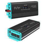 Inverter a onda sinusoidale pura XUYUAN da 12V/24V a 110V, spina USA, 800W, 1400W, 2000W, 3000W